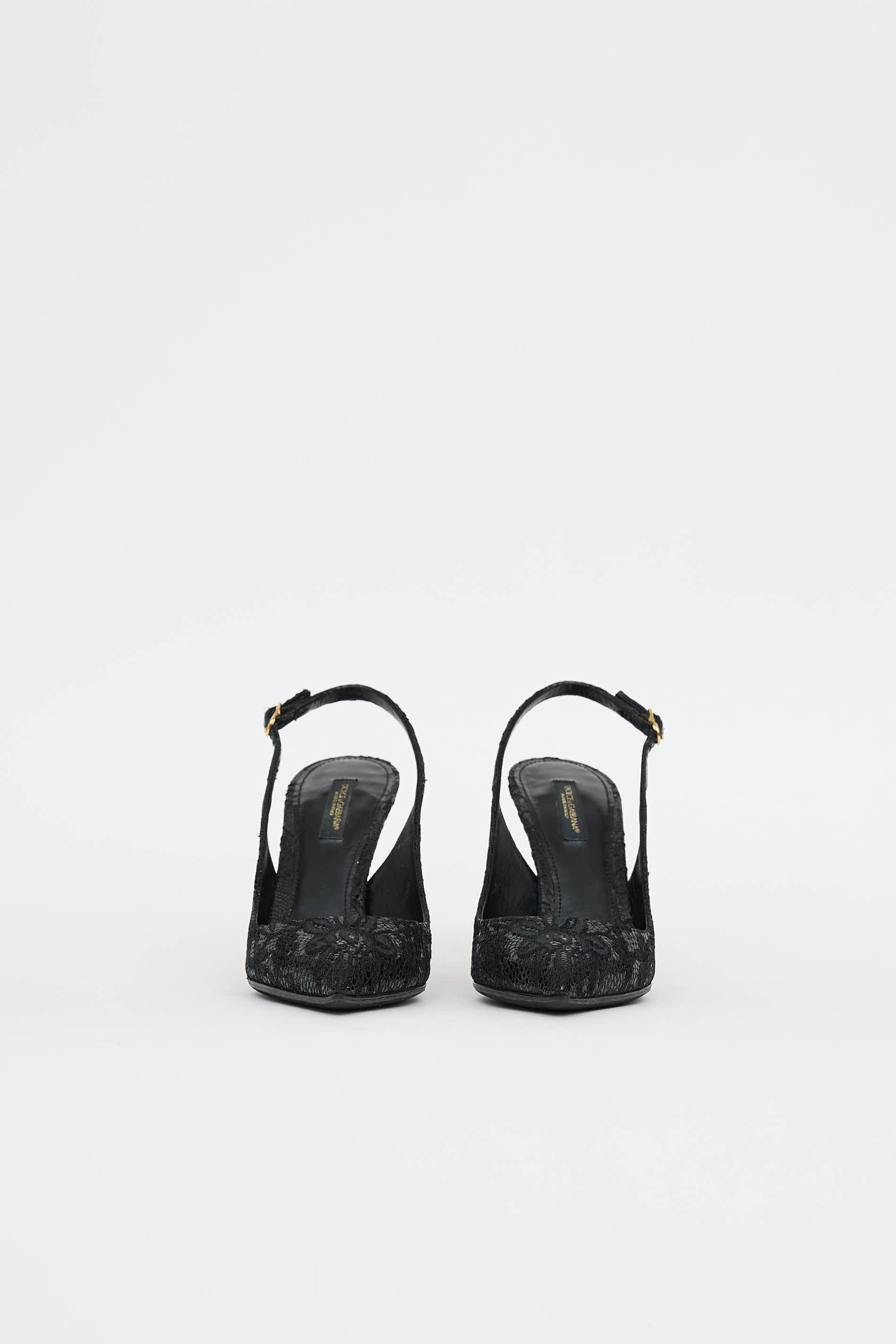 Dolce & Gabbana Lace Slingback Pump