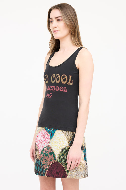 Dolce & Gabbana Too Cool For School Beaded Tank