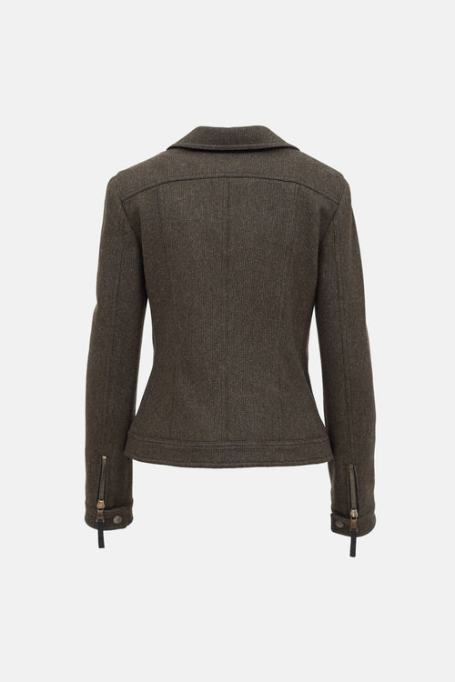 Dolce Gabbana Wool Zip Jacket