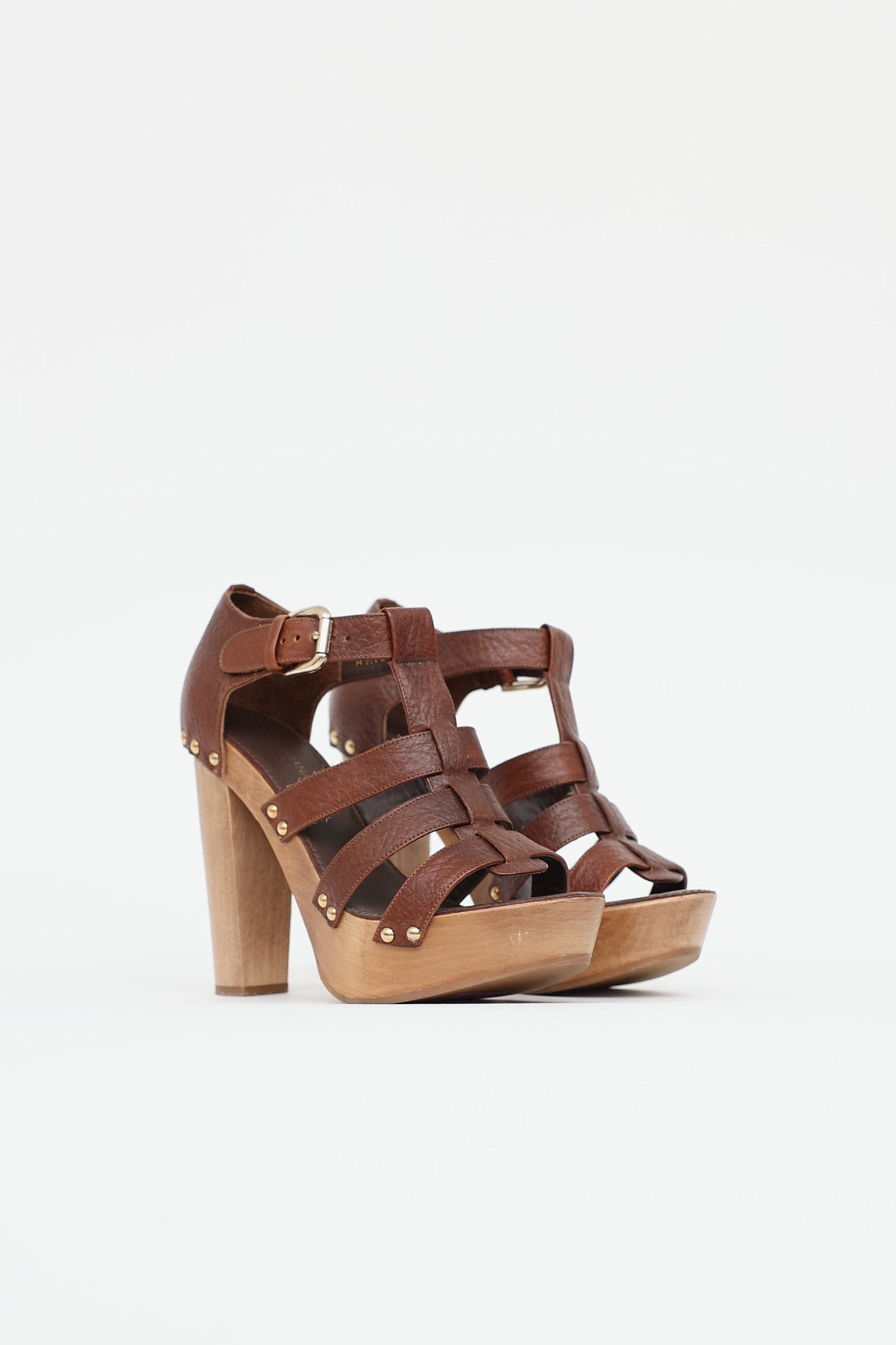 Dolce & GabbanaWood Platform Sandal
