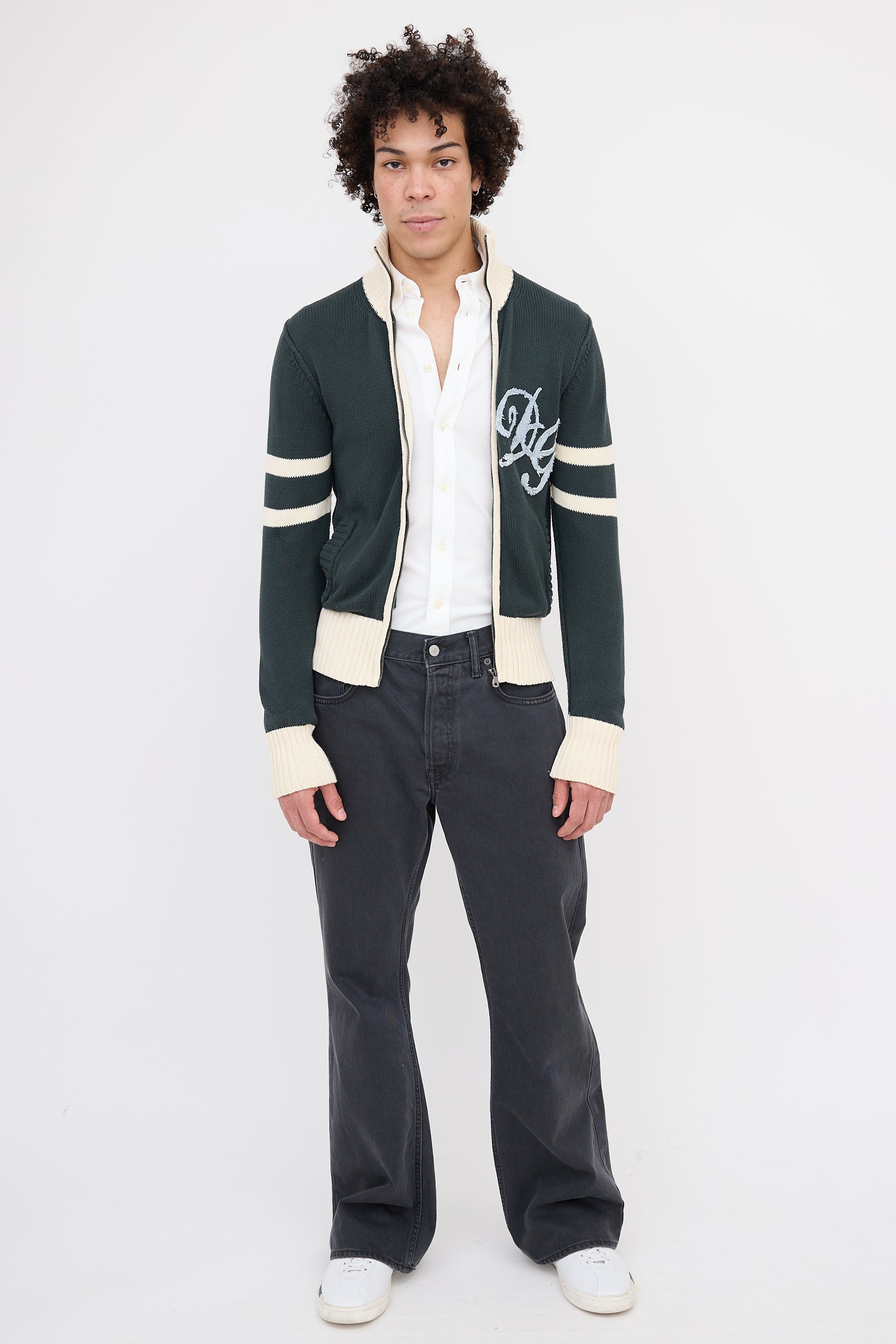 Dolce & Gabbana Knit Zip Up Sweater