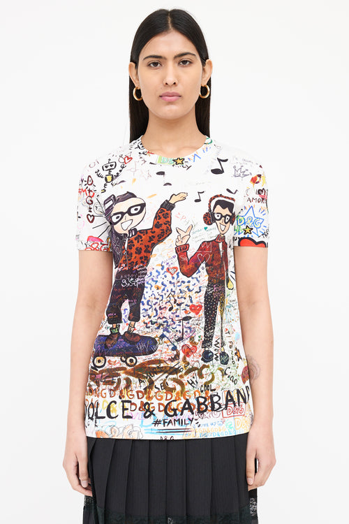 Dolce & Gabbana Doodle Logo T-Shirt