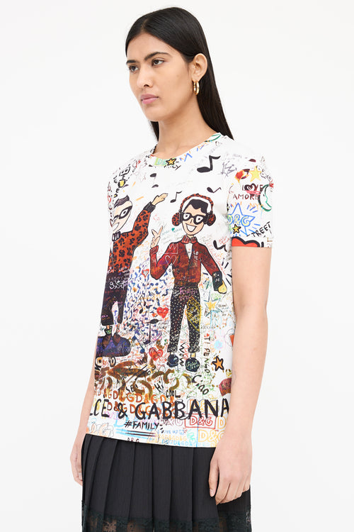 Dolce & Gabbana Doodle Logo T-Shirt