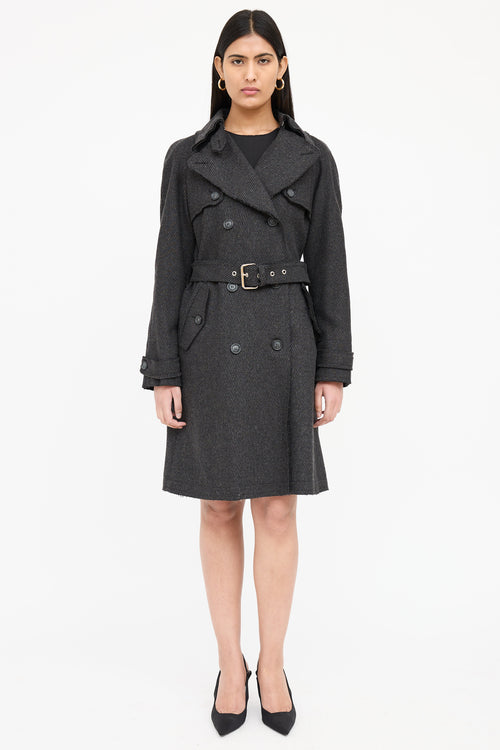 Dolce & Gabbana Double Breasted Trench Coat
