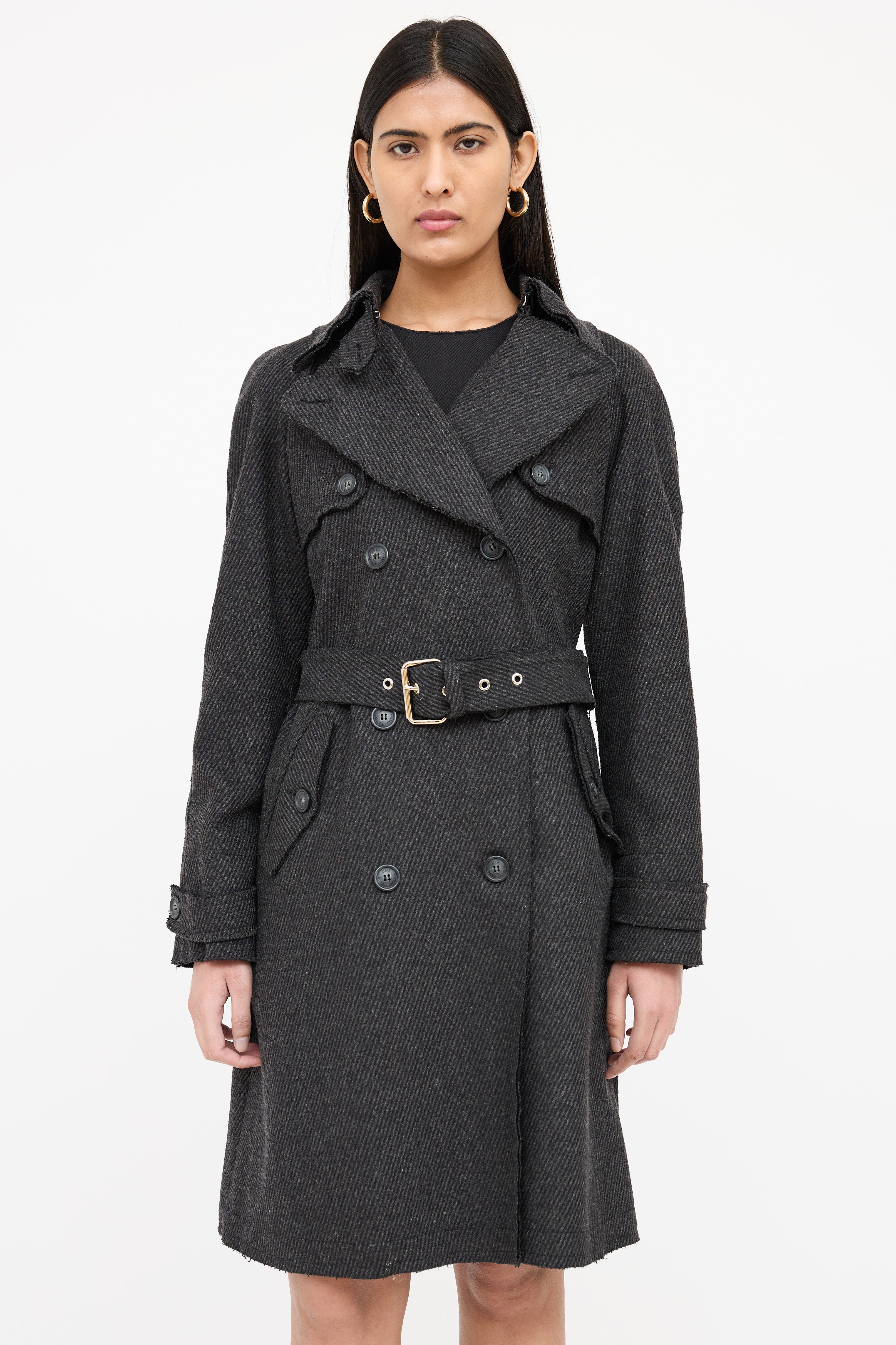 Dolce & Gabbana Double Breasted Trench Coat