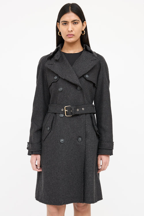 Dolce & Gabbana Double Breasted Trench Coat