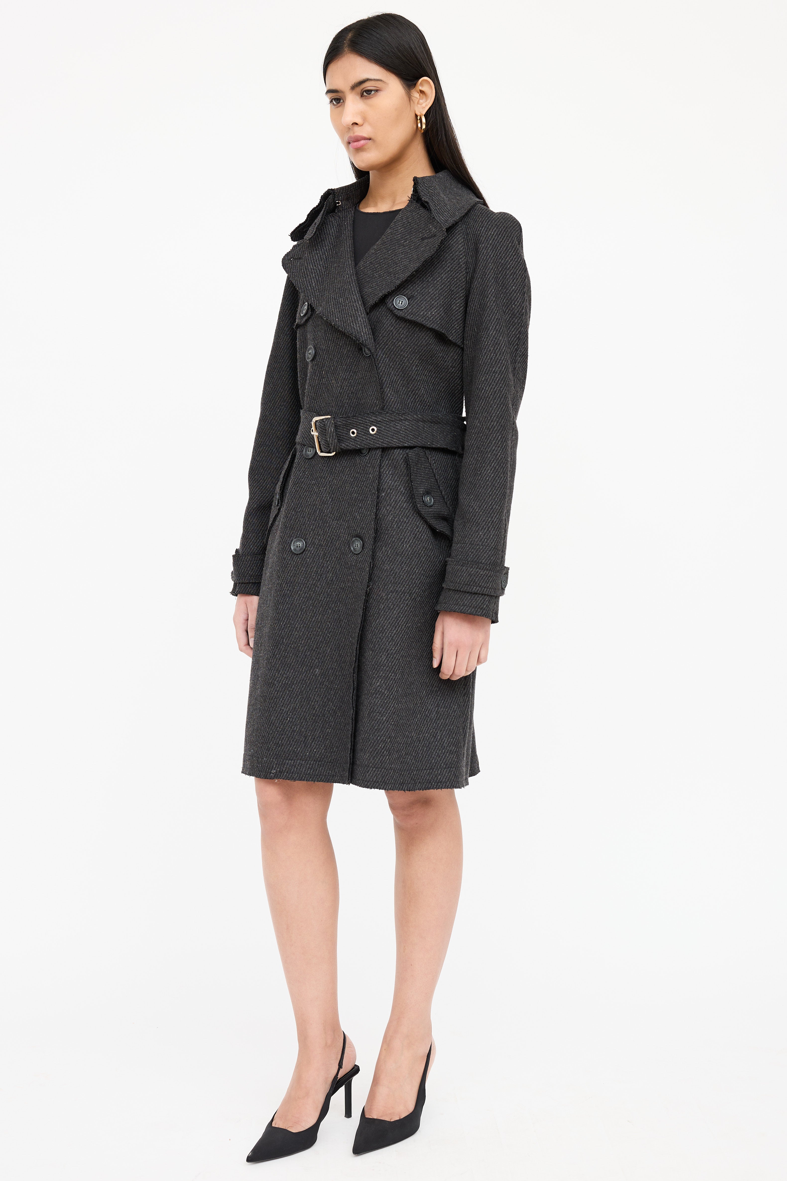 Dolce & Gabbana Double Breasted Trench Coat