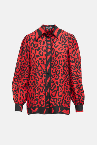 Dolce & Gabbana Pattern Button Up Shirt