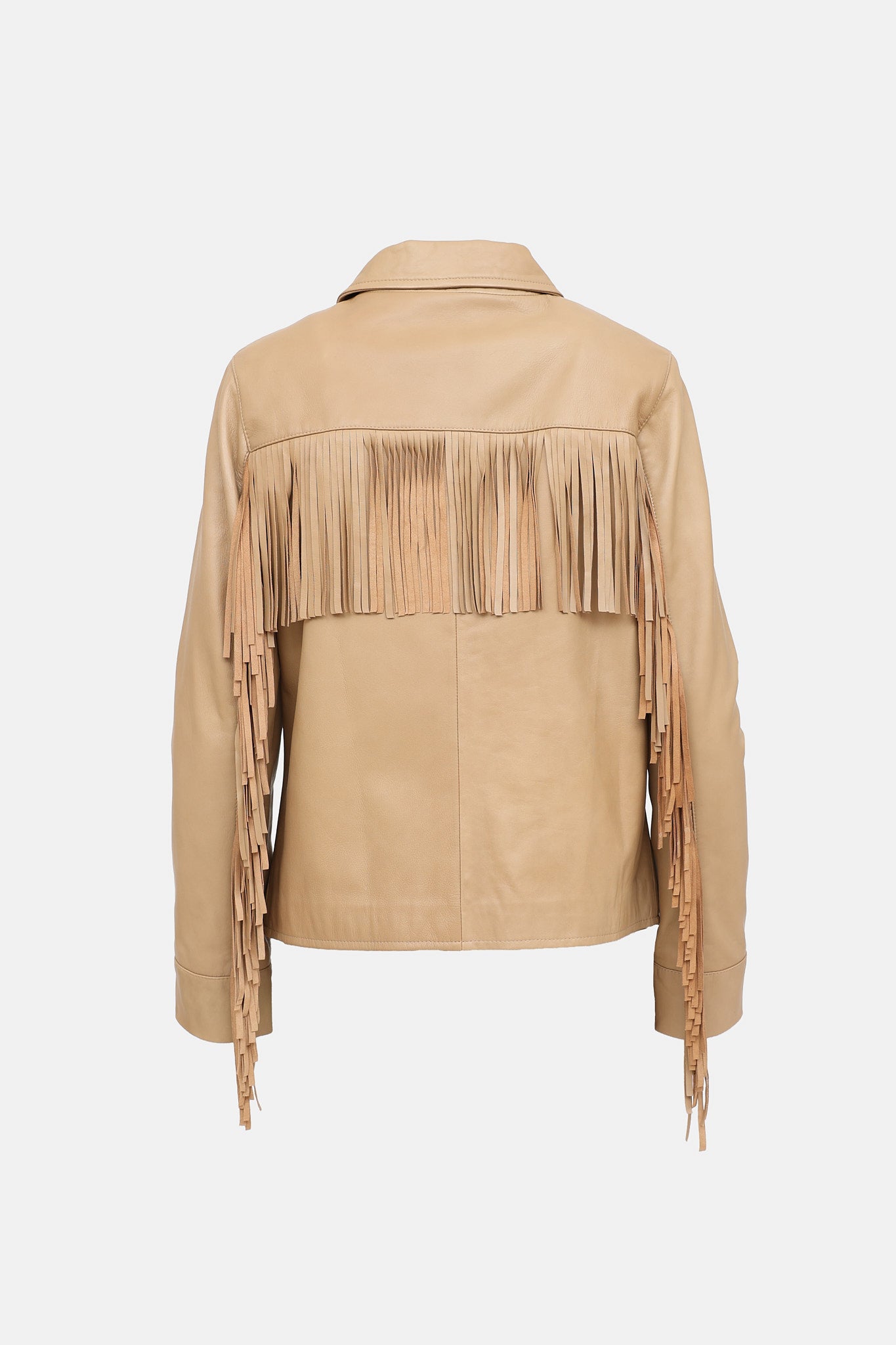 VSP Archive Fringe Zip Leather Jacket