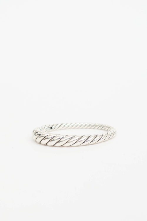 David Yurman Sterling Silver Pure Form Cable Bracelet