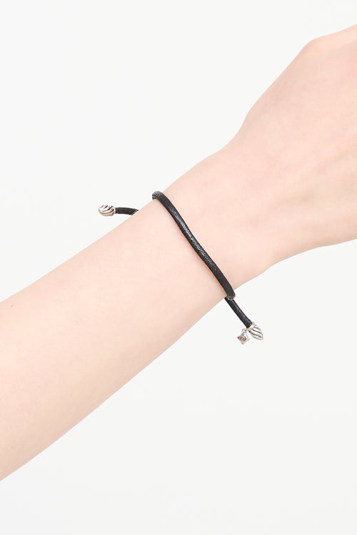 David Yurman Sterling Silver Pull Cord Bracelet