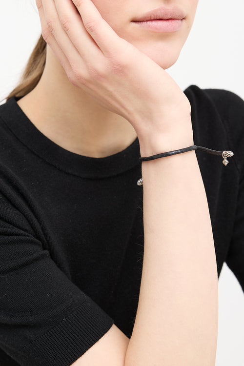 David Yurman Sterling Silver Pull Cord Bracelet