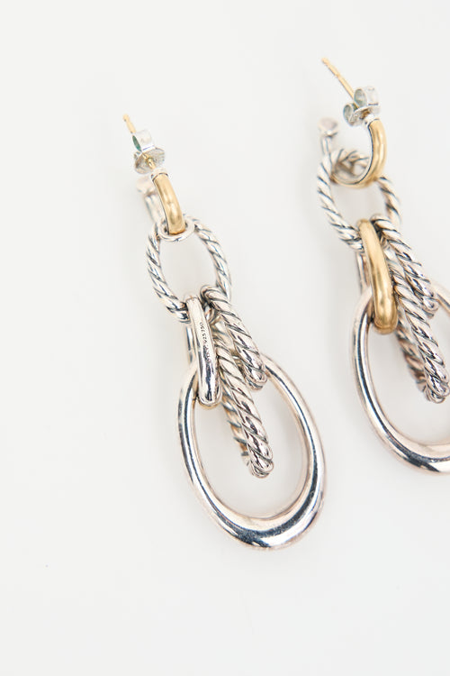 David Yurman Sterling Silver Pure Form Drop Earrings