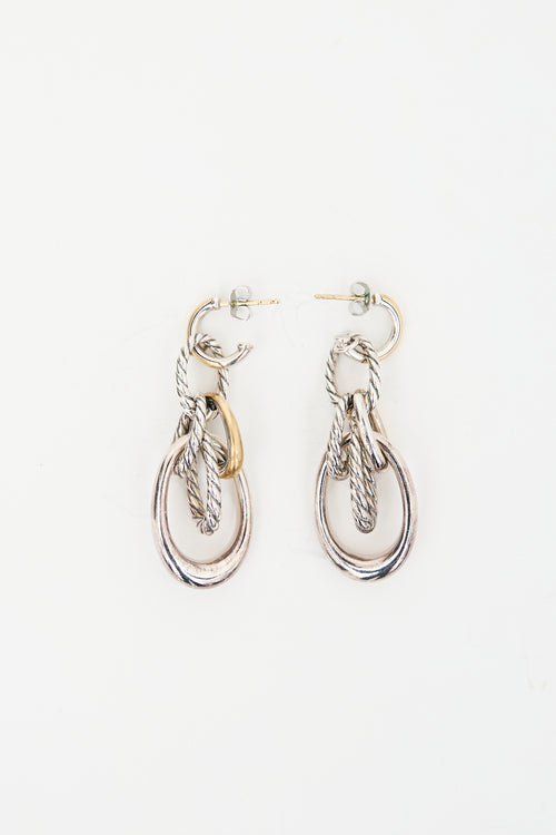 David Yurman Sterling Silver Pure Form Drop Earrings