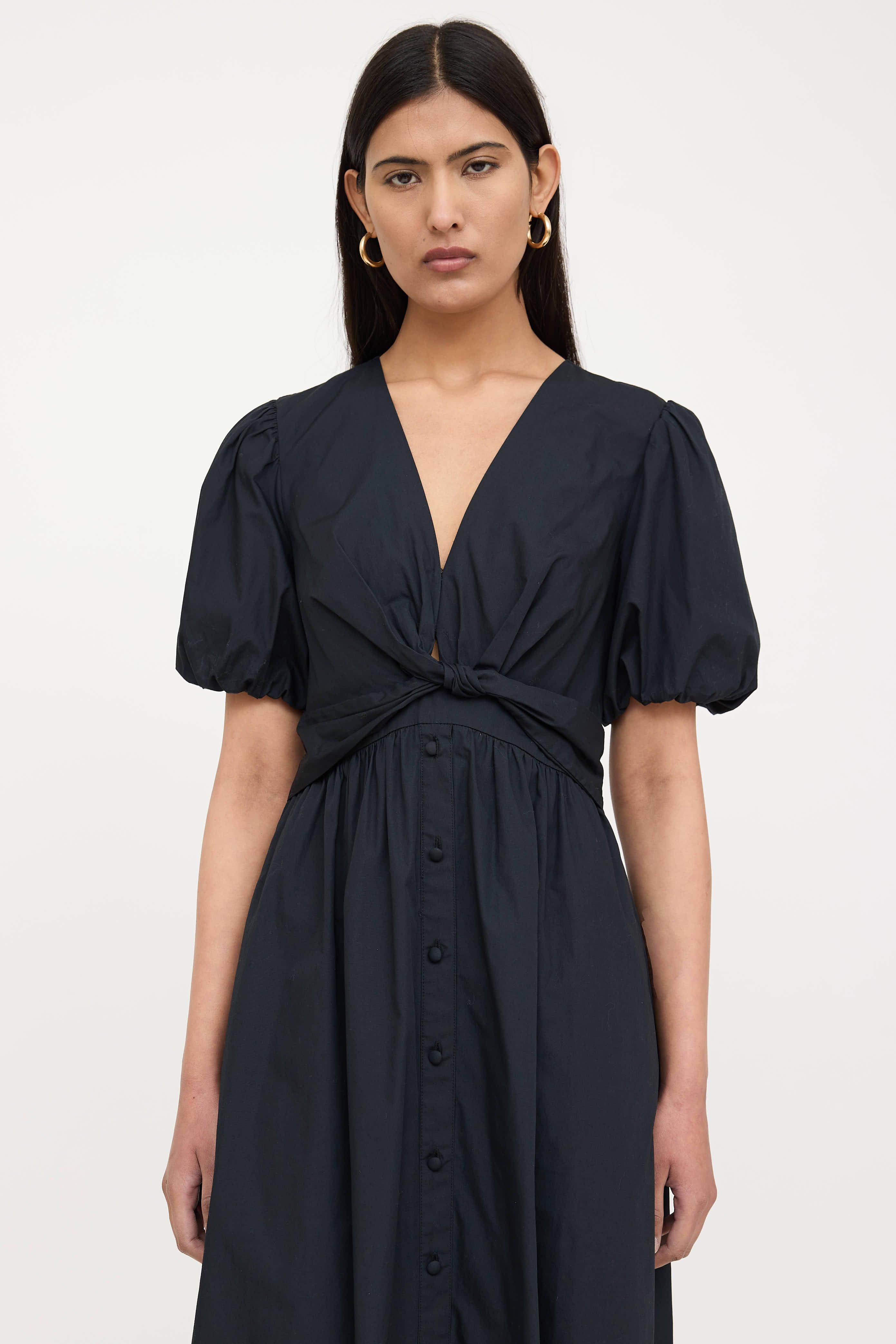 Derek Lam Pleated Gathered Maxi Dress