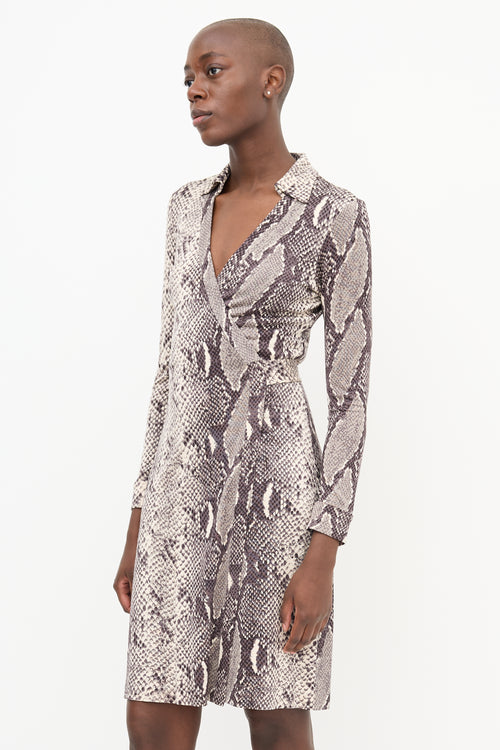 Diane von Furstenberg Silk Jeanne Wrap Dress