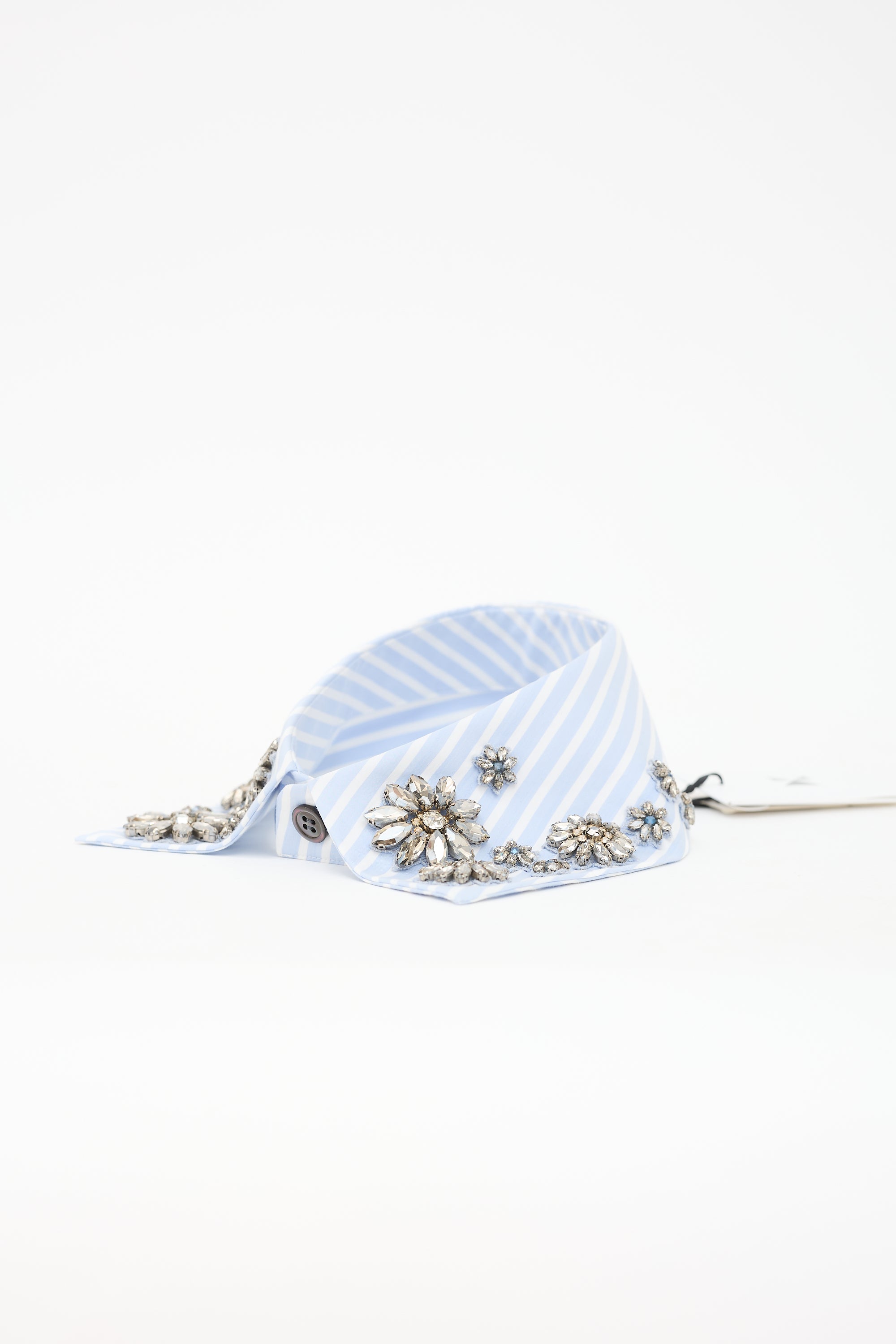 Dice Kayek Striped Embellished Collar