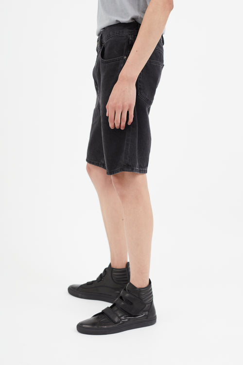 Diesel Black Denim D-Strukt Short