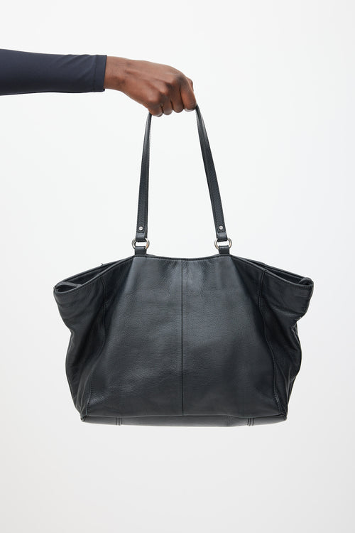 Diesel Black & Silver Leather Stud Bag