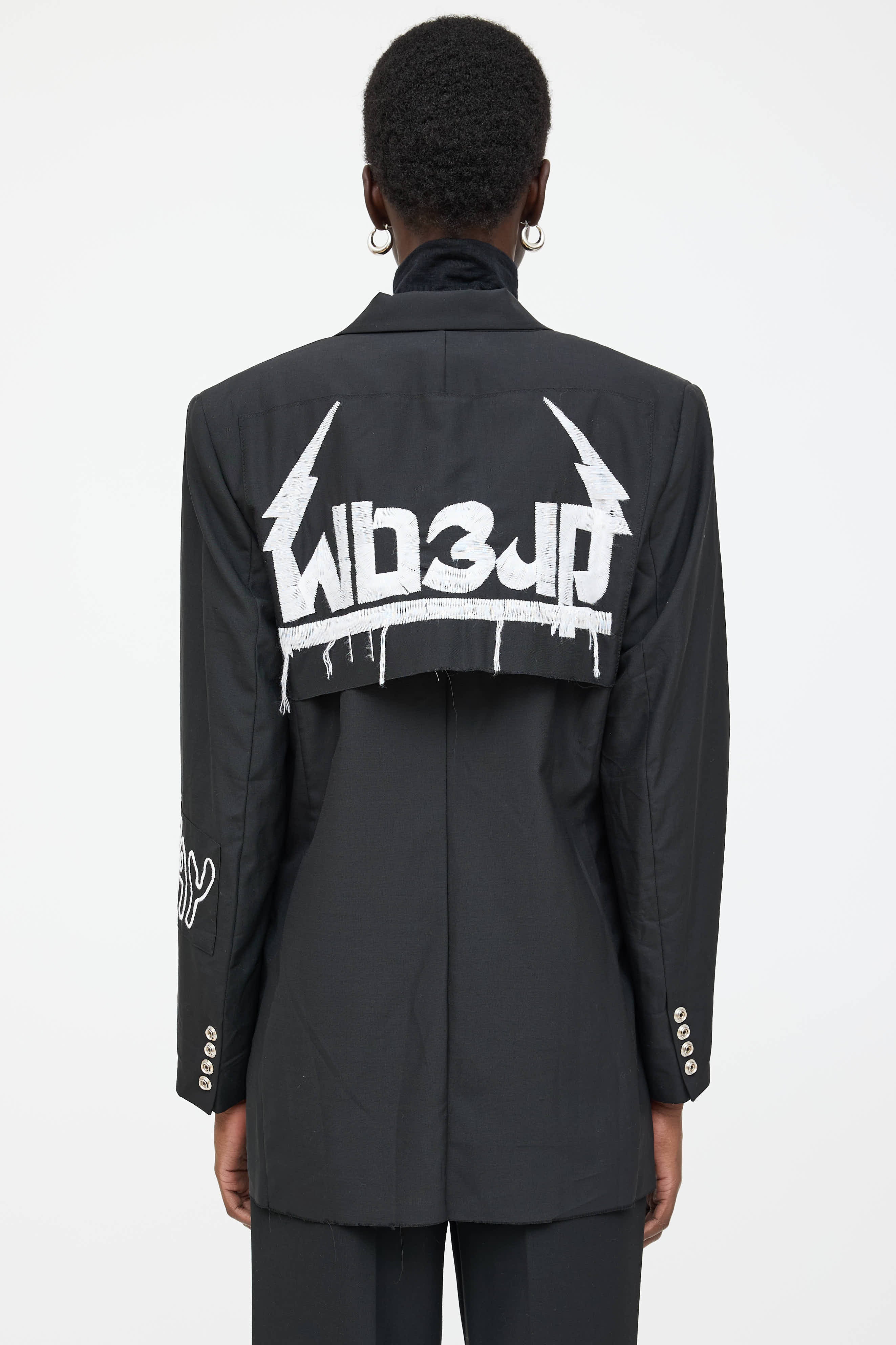 Diesel Wool Embroidered Blazer