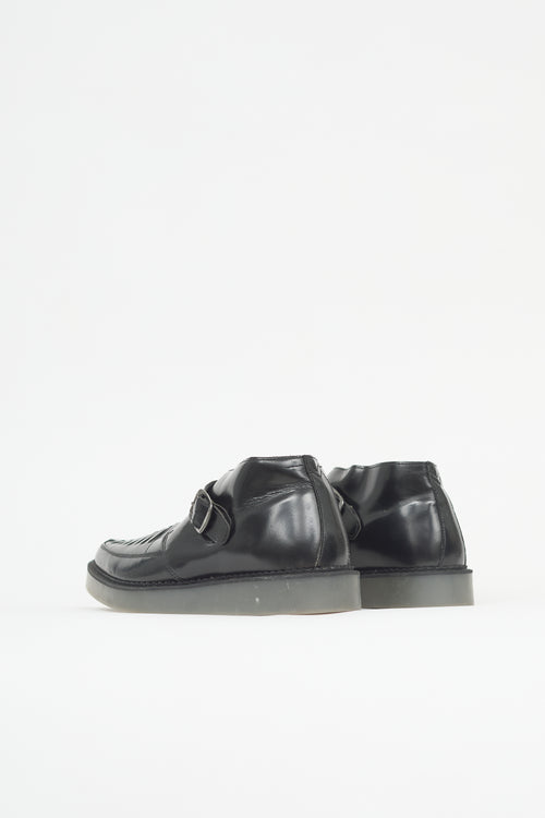 Diesel Leather Woven Dress Shoe
