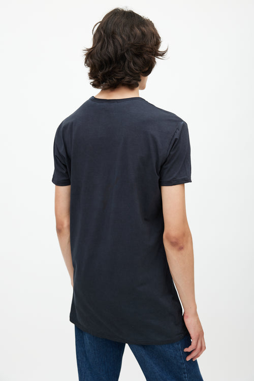 Diesel Navy & Black Logo T-Shirt