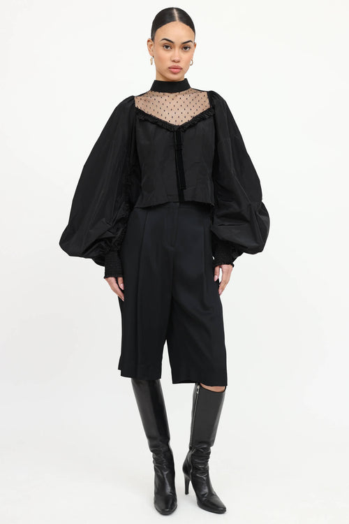 Ruffled Paneled Top