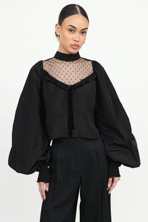 Ruffled Paneled Top