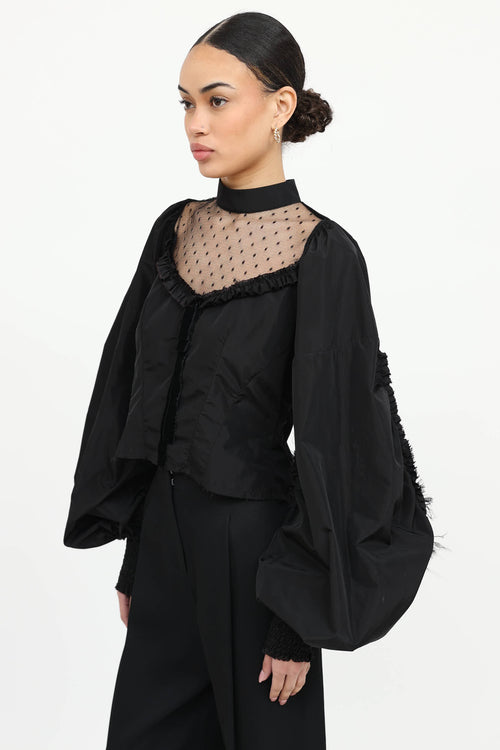 Ruffled Paneled Top