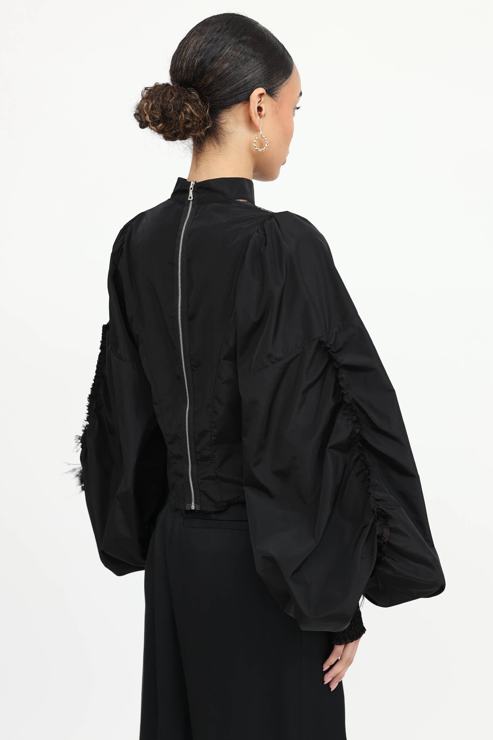 Ruffled Paneled Top