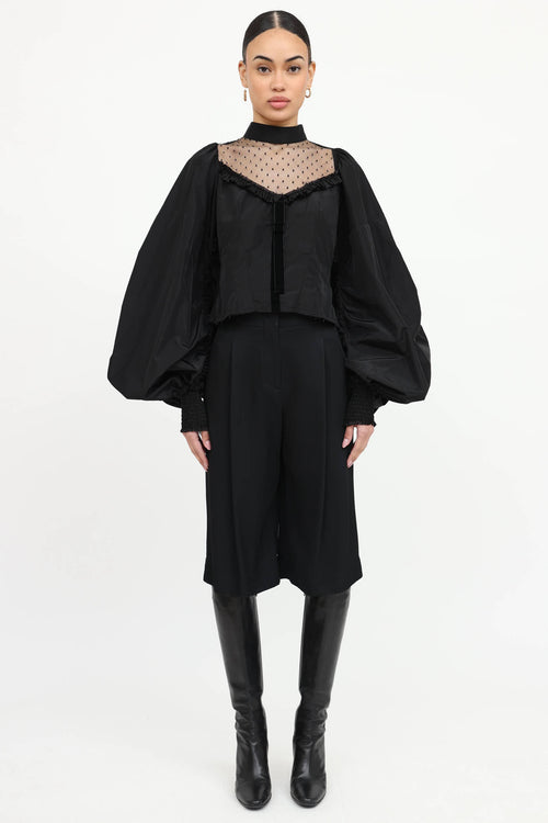 Ruffled Paneled Top