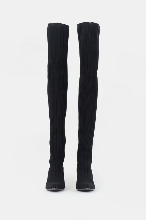 Dion Lee Ribbed Thigh Boot