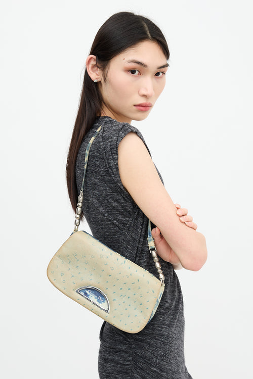 Dior 2000 Exotic Leather Tie Dye Malice Bag
