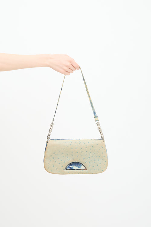 Dior 2000 Exotic Leather Tie Dye Malice Bag