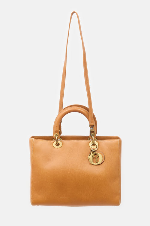 Dior 2003 Leather Large Lady Dior Bag