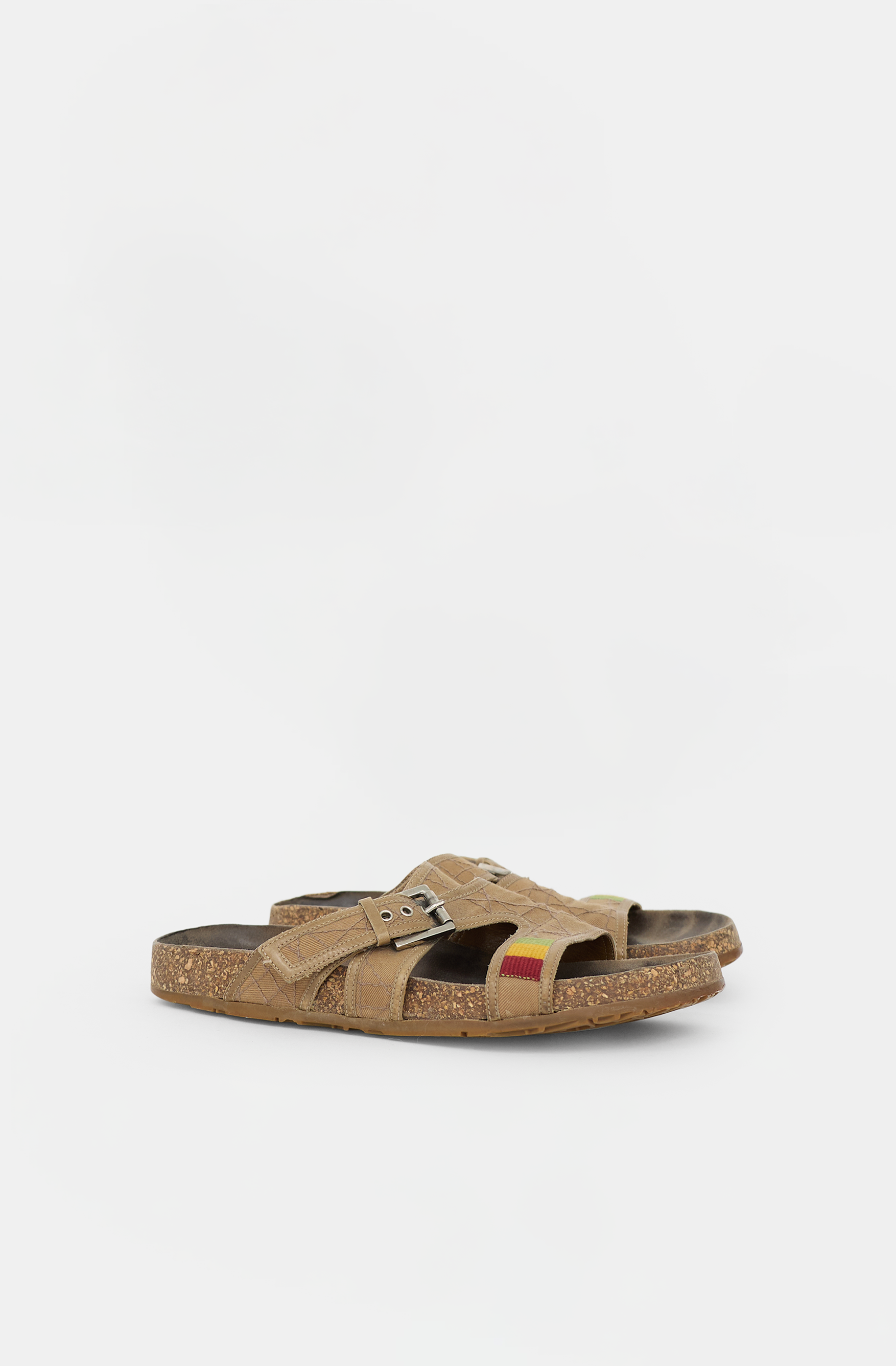 Dior 2004 Rasta Quilted Sandal