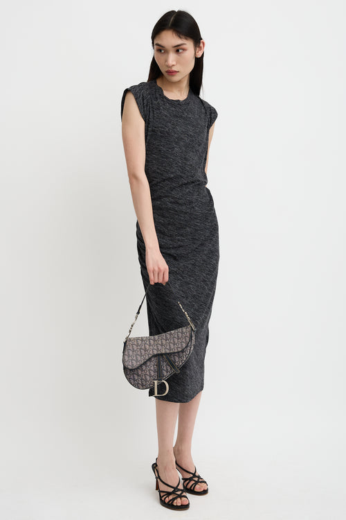 Dior 2007 Jacquard Saddle Bag