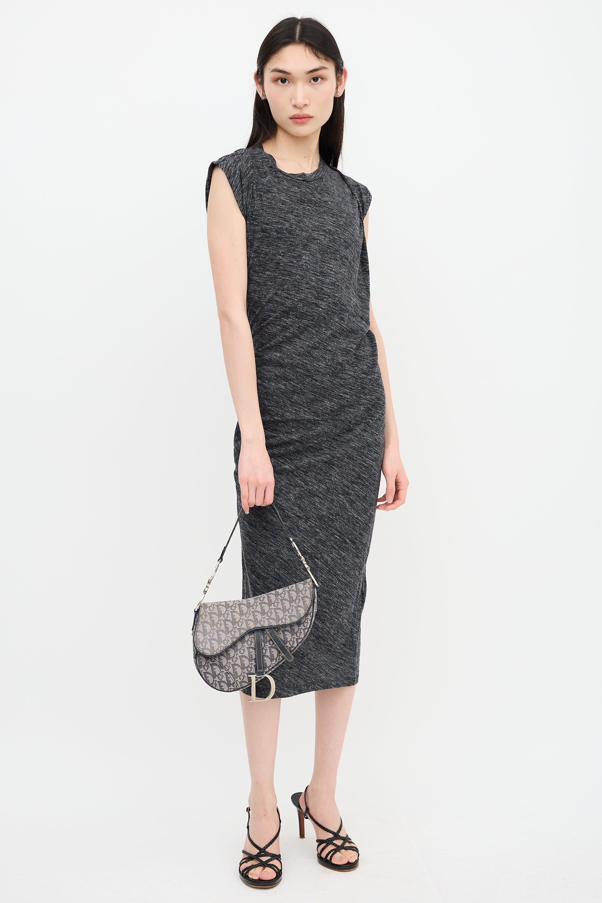Dior 2007 Jacquard Saddle Bag