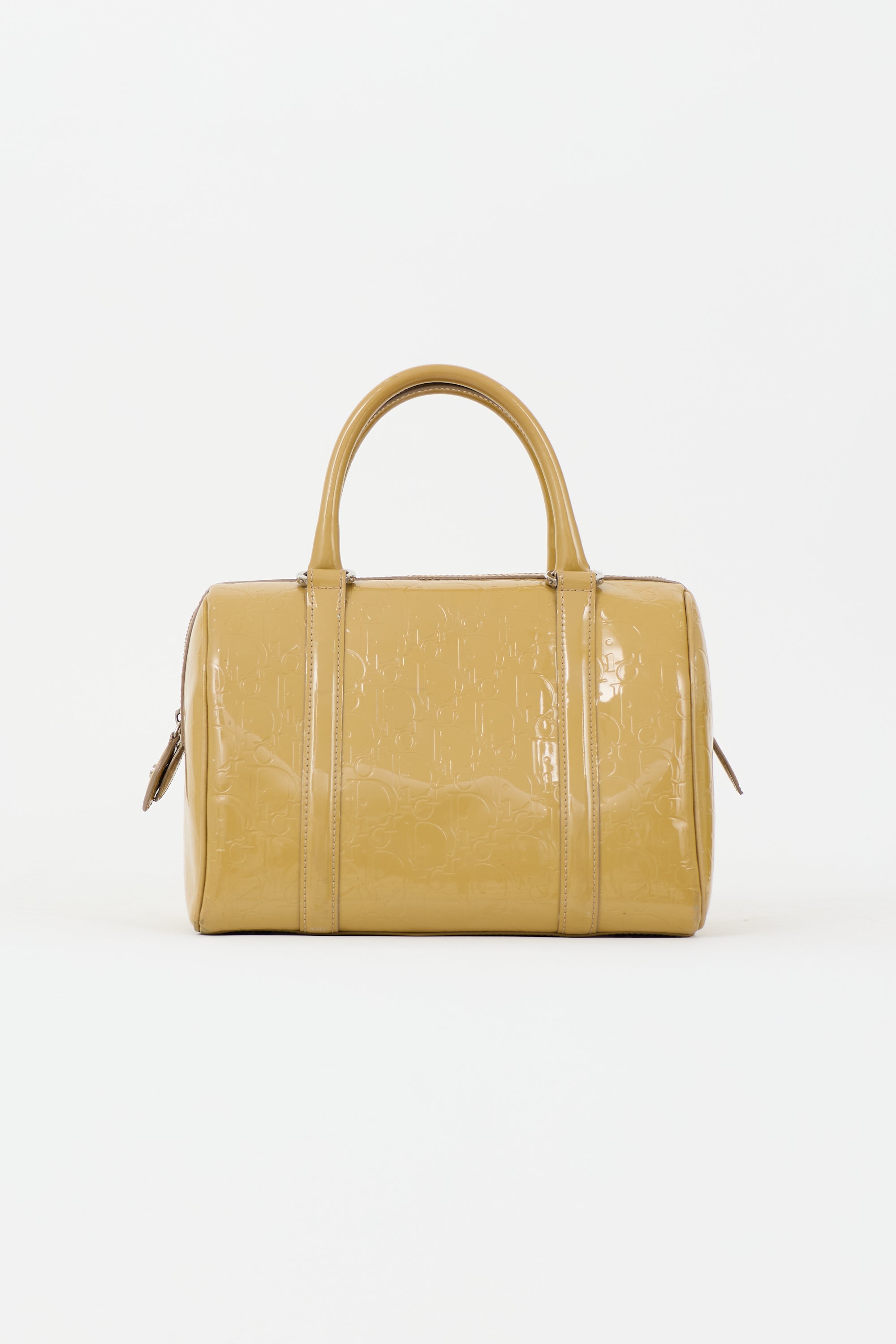 Dior 2008 Oblique Patent Boston Bag