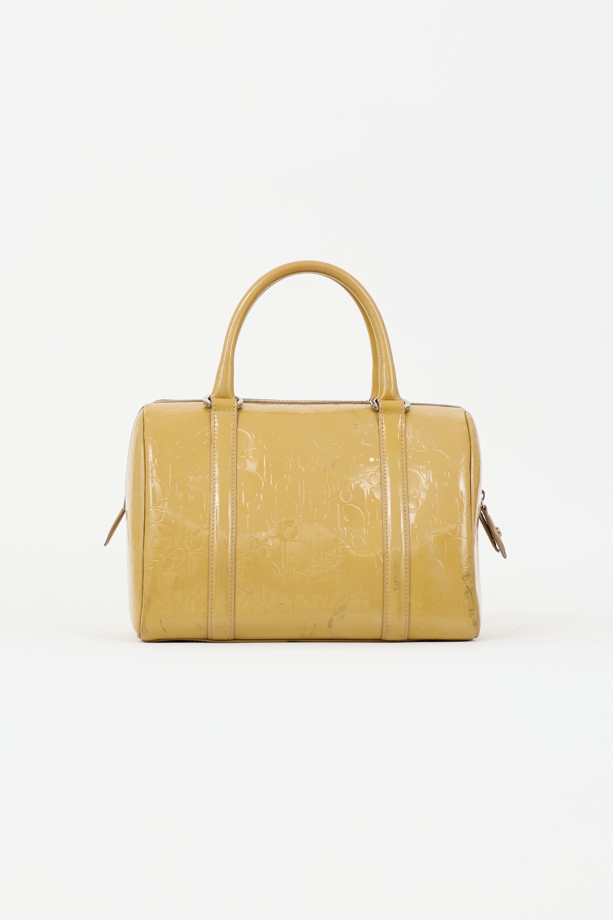 Dior 2008 Oblique Patent Boston Bag