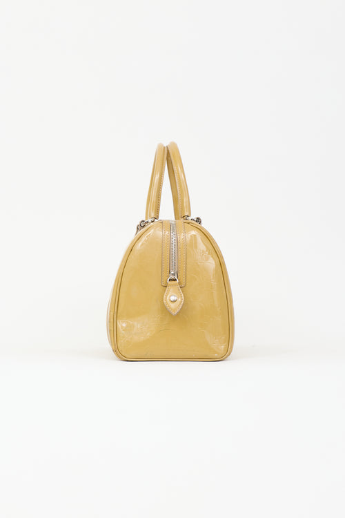 Dior 2008 Oblique Patent Boston Bag