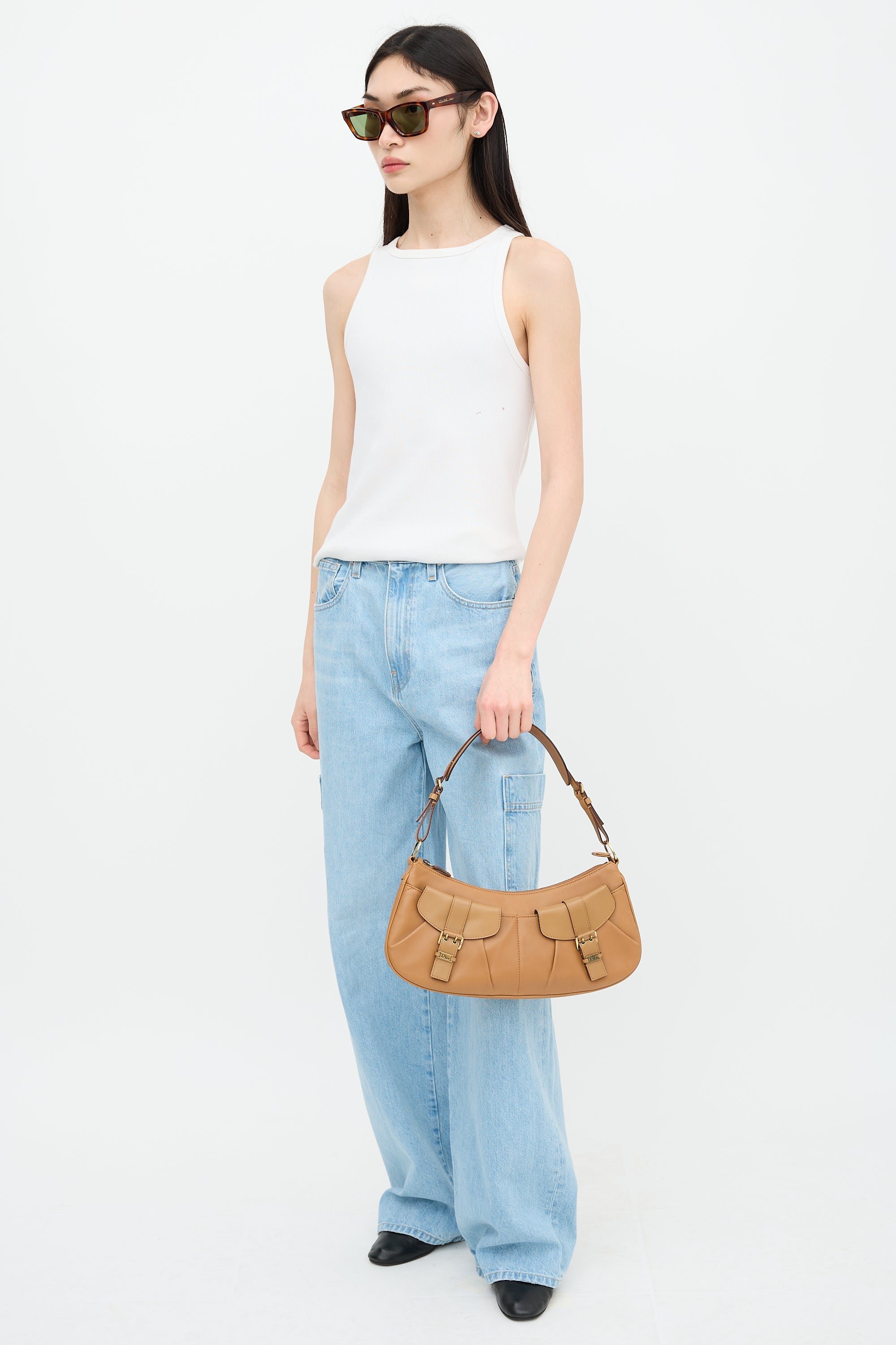 Dior 2012 Leather Croissant Shoulder Bag