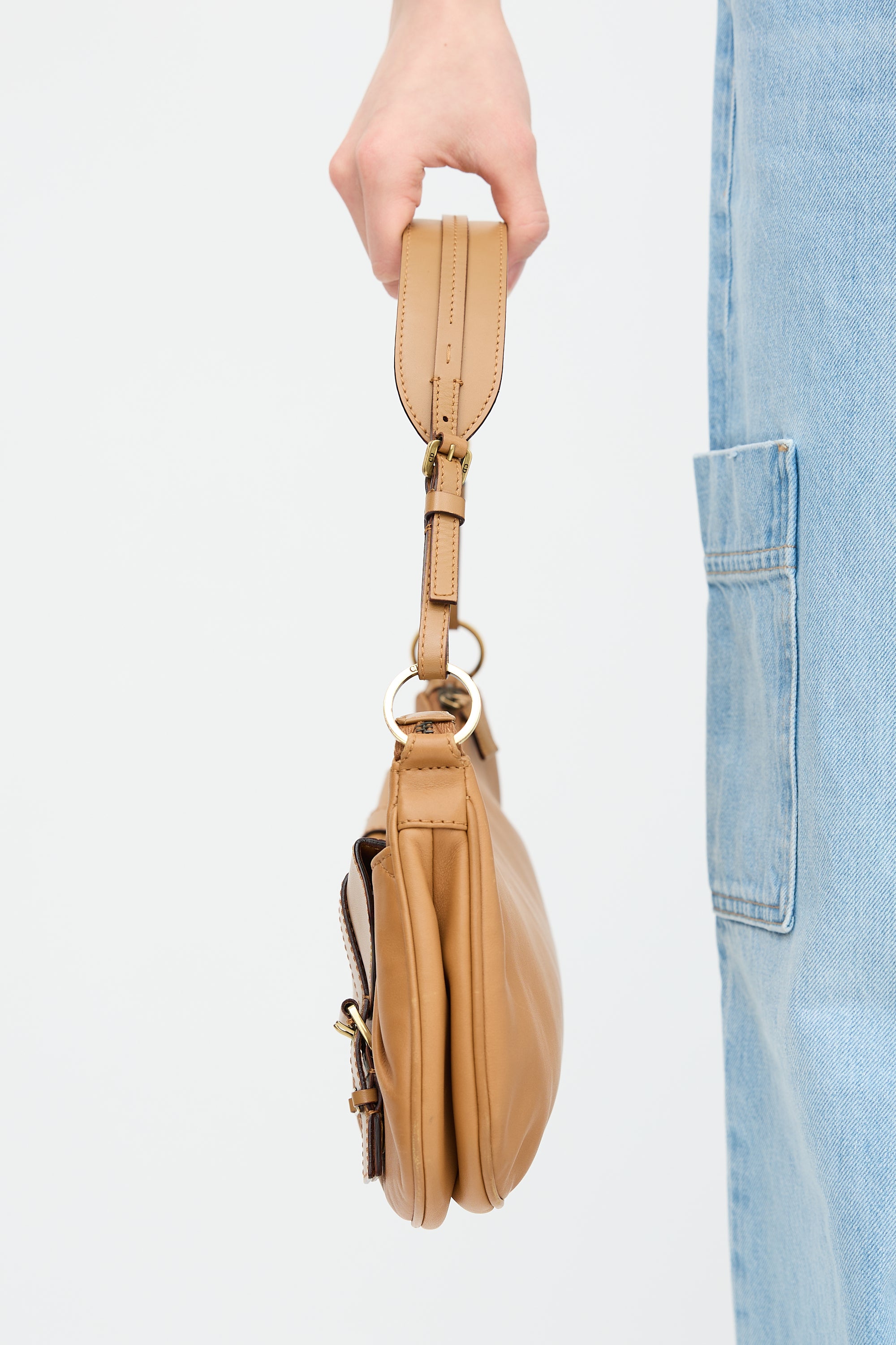 Dior 2012 Leather Croissant Shoulder Bag