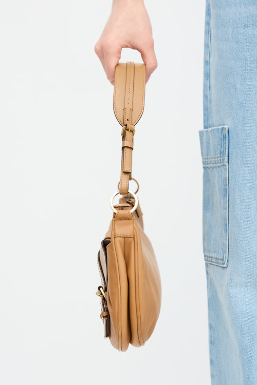 Dior 2012 Leather Croissant Shoulder Bag