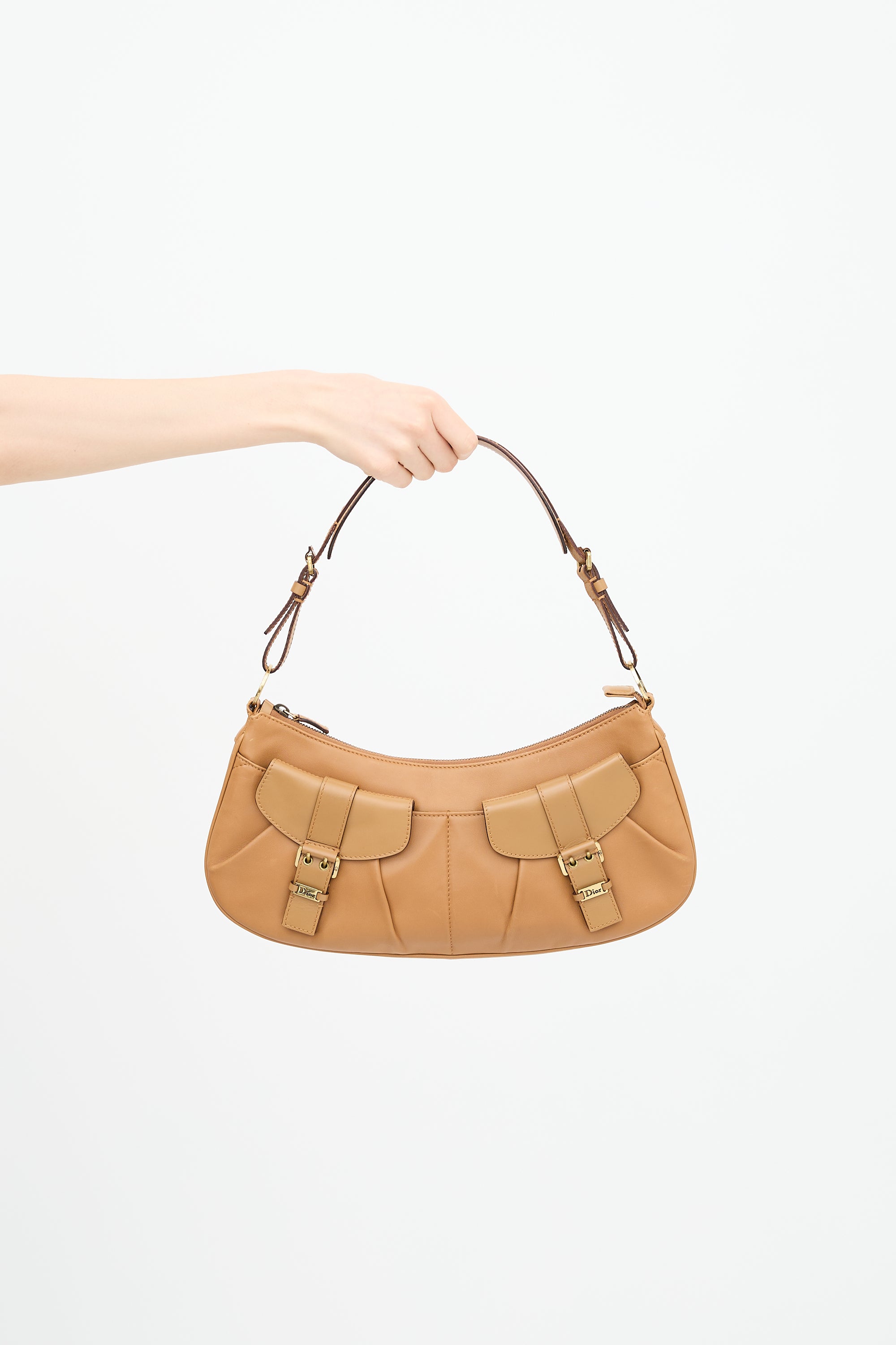 Dior 2012 Leather Croissant Shoulder Bag