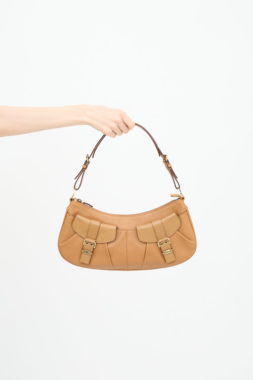 Dior 2012 Leather Croissant Shoulder Bag