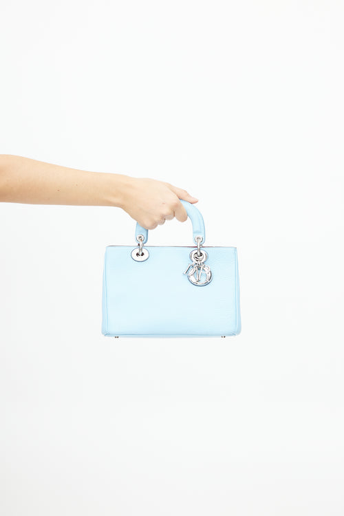 Dior 2013 Blue & Fuchsia Mini Diorissimo Bag