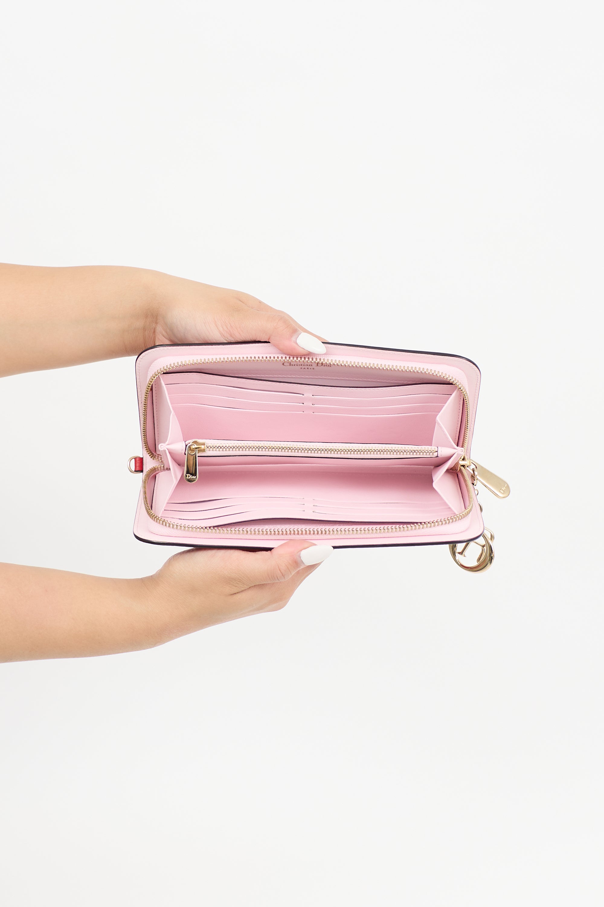 Dior 2015 Leather Long Zip Wallet