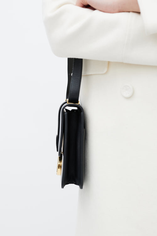 Dior 2019 Black Leather Small 30 Montaigne Shoulder Bag