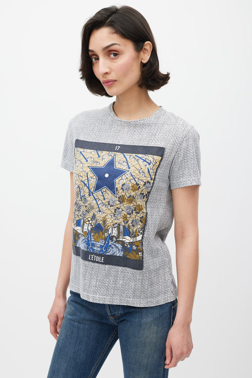 Dior 2020 White & Multicolour 17 L'Etoile T-Shirt